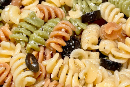 rotini parmesan et olives