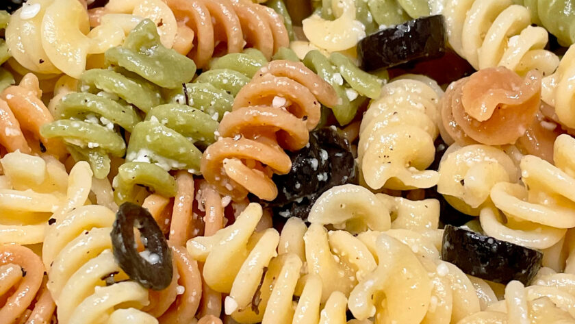 rotini parmesan et olives
